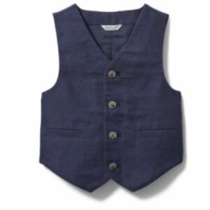 Janie And Jack Special Occasion Formal Navy Blue Suit Vest Waistcoat Boy Size 2T